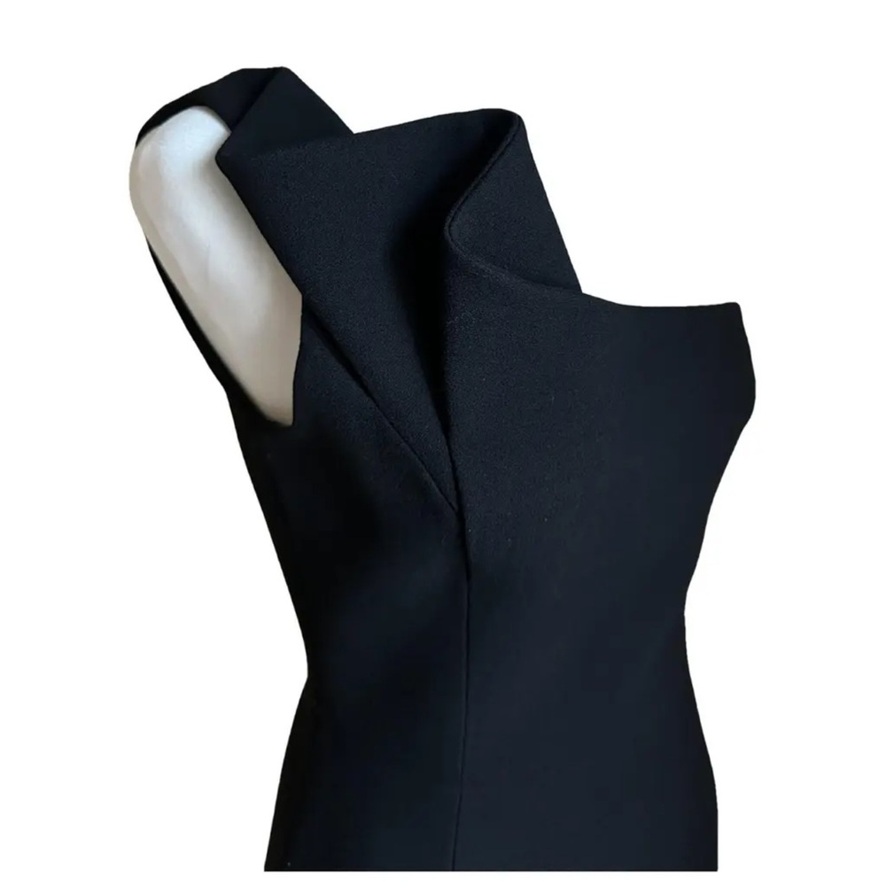 Saint Laurent Black One Shoulder Dress